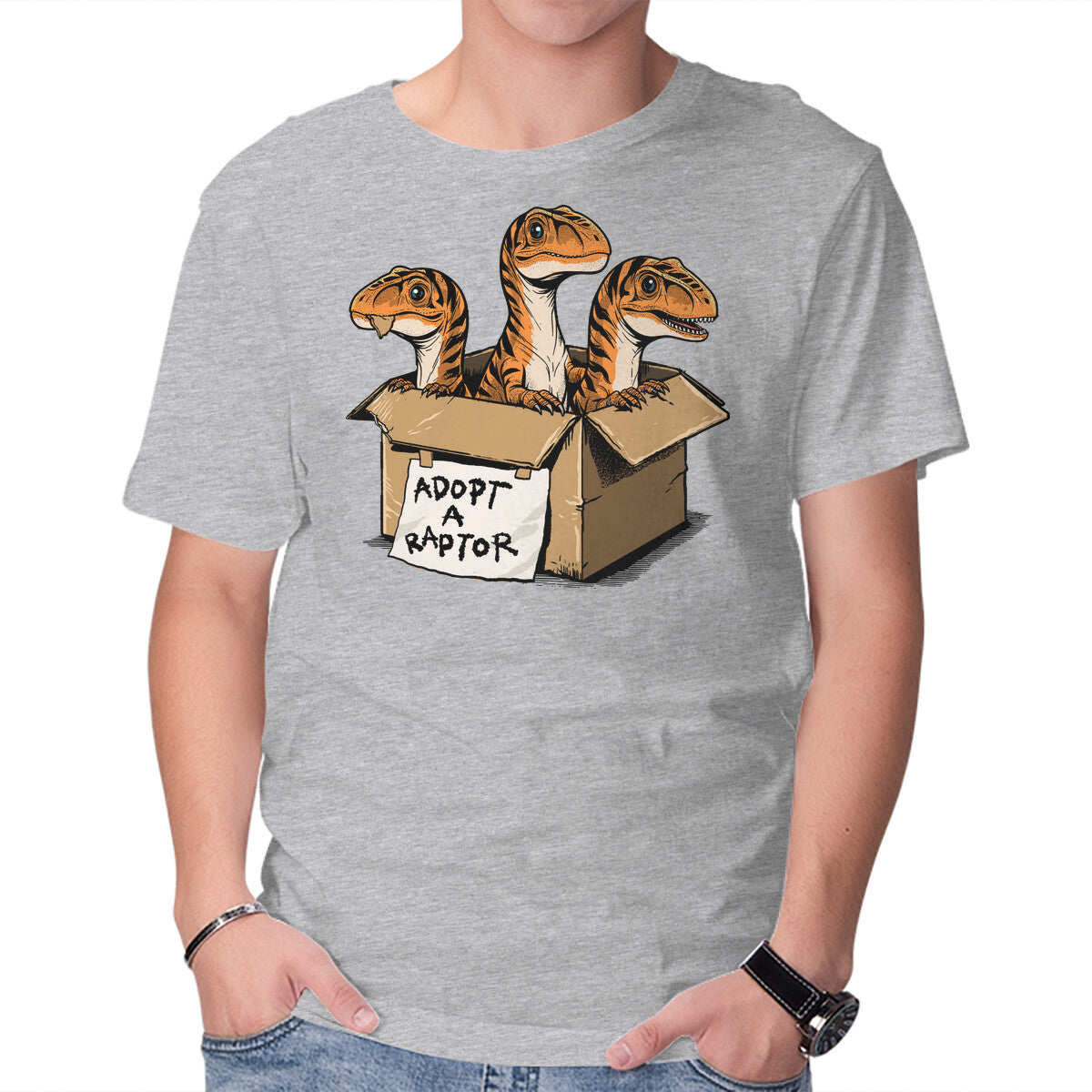 Prehistoric Adoption – Dinosaur Graphic T-Shirt