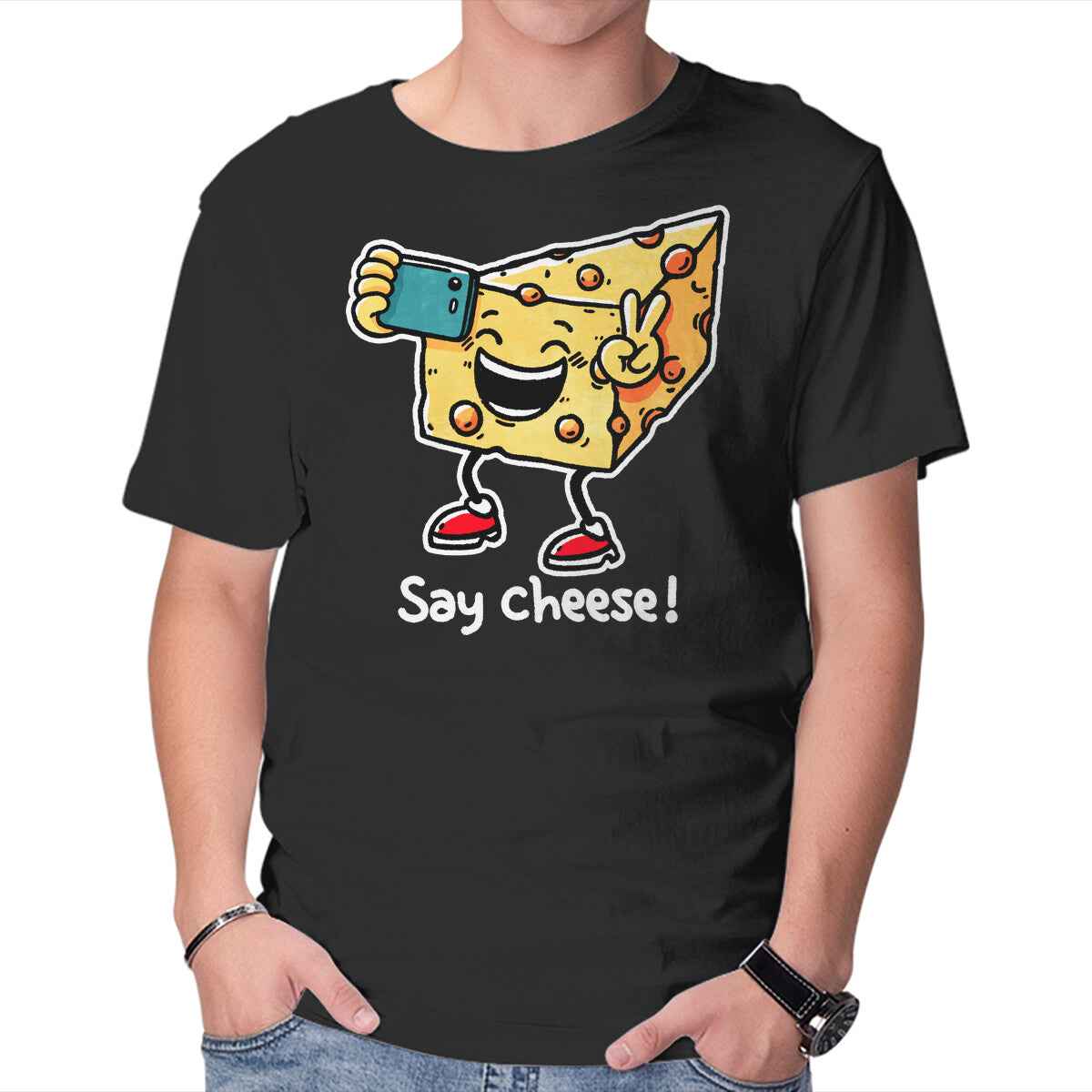 Say Cheese – Funny Graphic T-Shirt