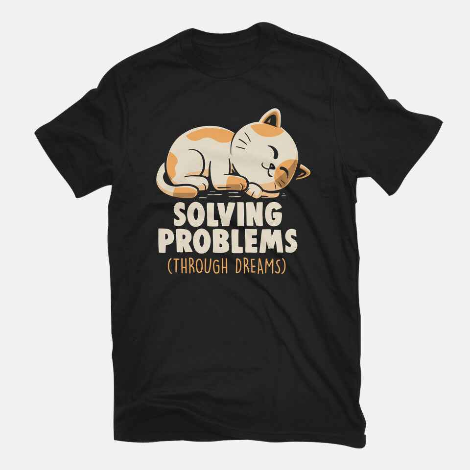 Solving Problems Through Dreams – Cat Graphic T-Shirt
