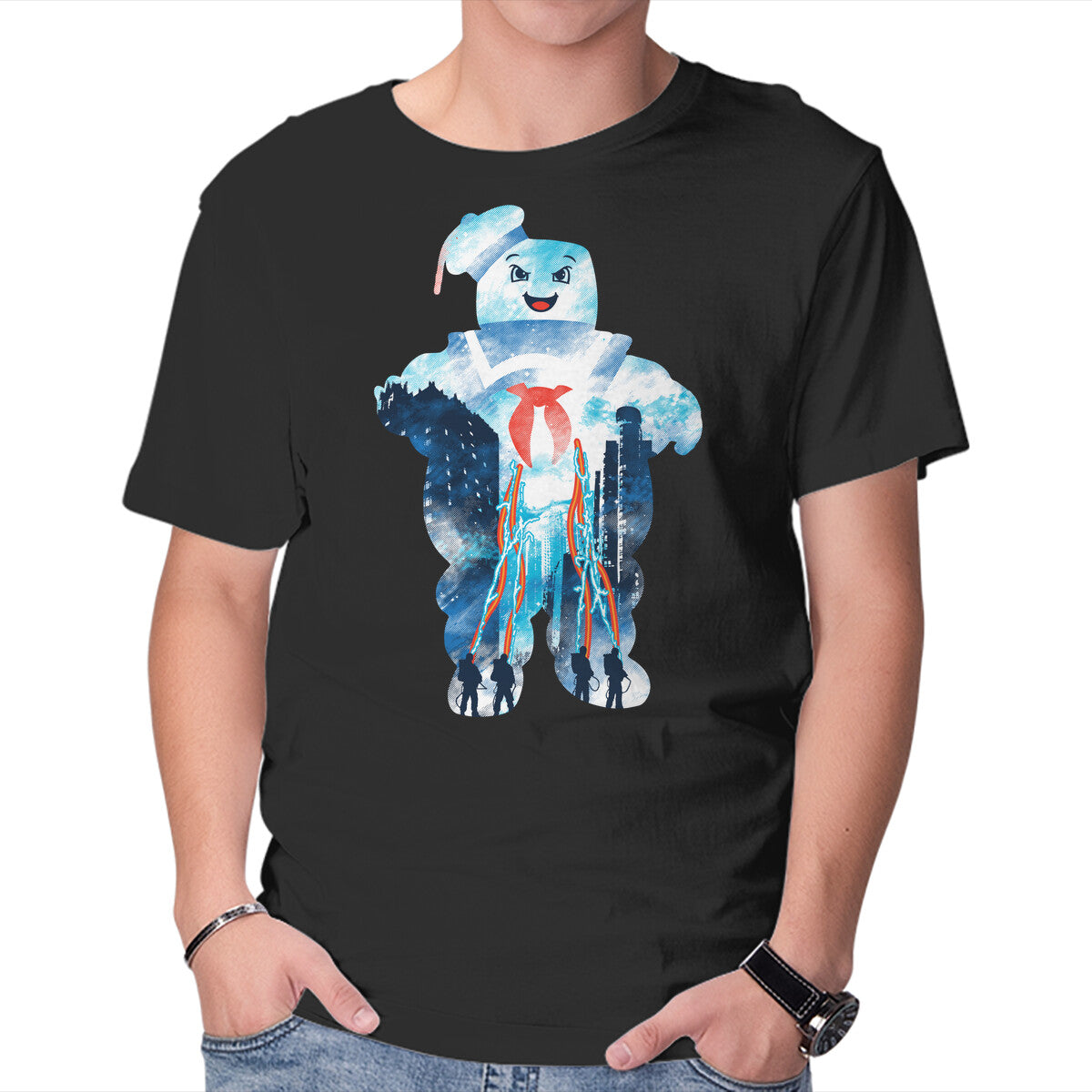 Marshmallow City – Halloween Graphic T-Shirt in black, product display