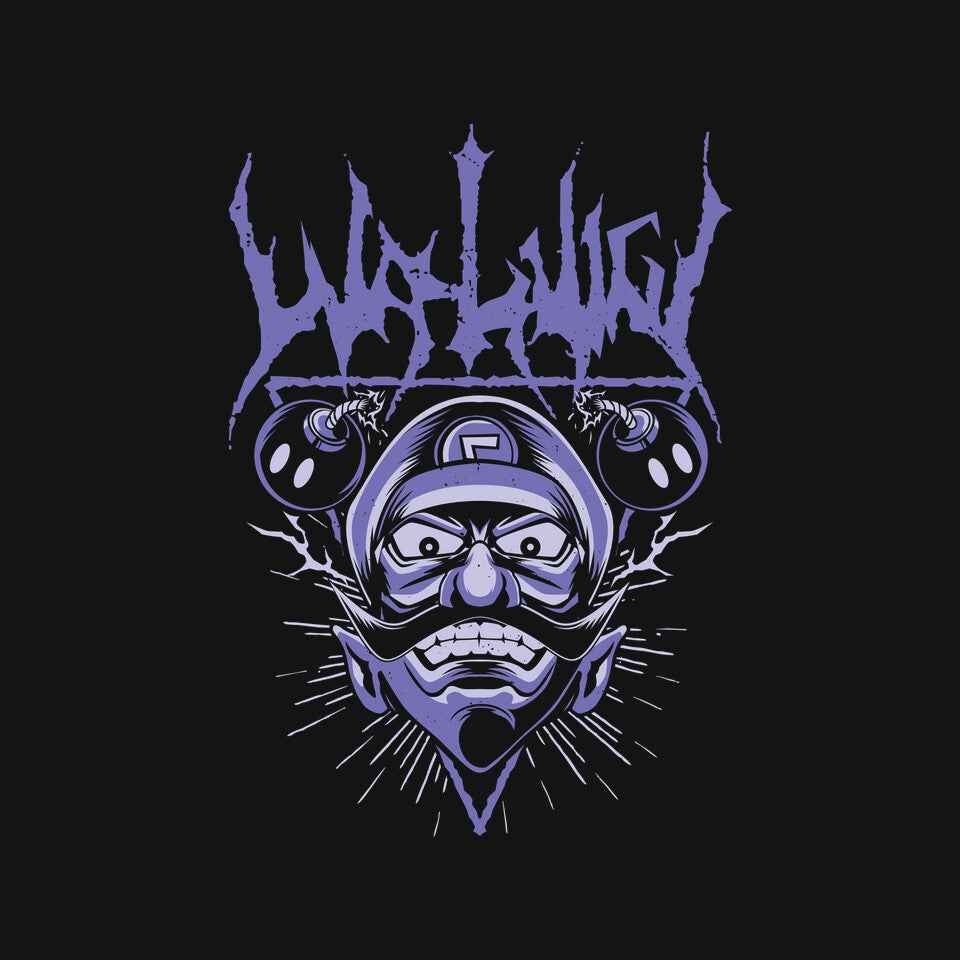 Waluigi Metal – Gaming Graphic T-Shirt