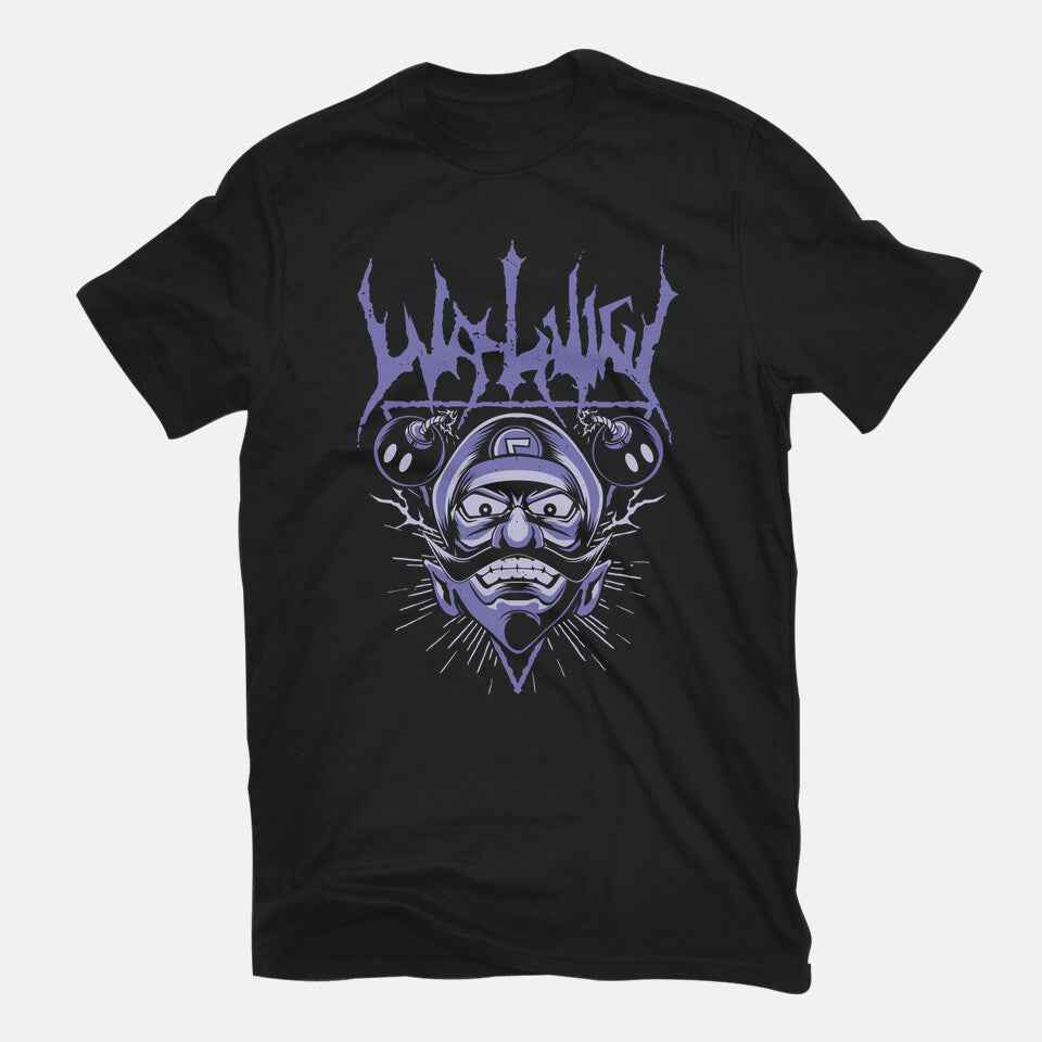 Waluigi Metal – Gaming Graphic T-Shirt