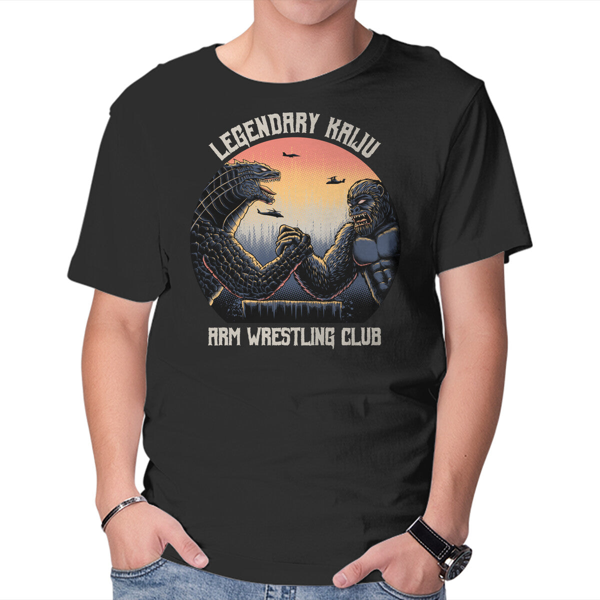 Legendary Kaiju – Movie Graphic T-Shirt in black, product display