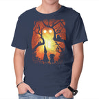 Enchanted Forest – Fantasy Graphic T-Shirt in navy, product display