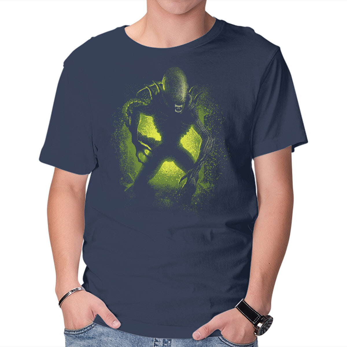Countdown – Sci-Fi Graphic T-Shirt in navy, product display