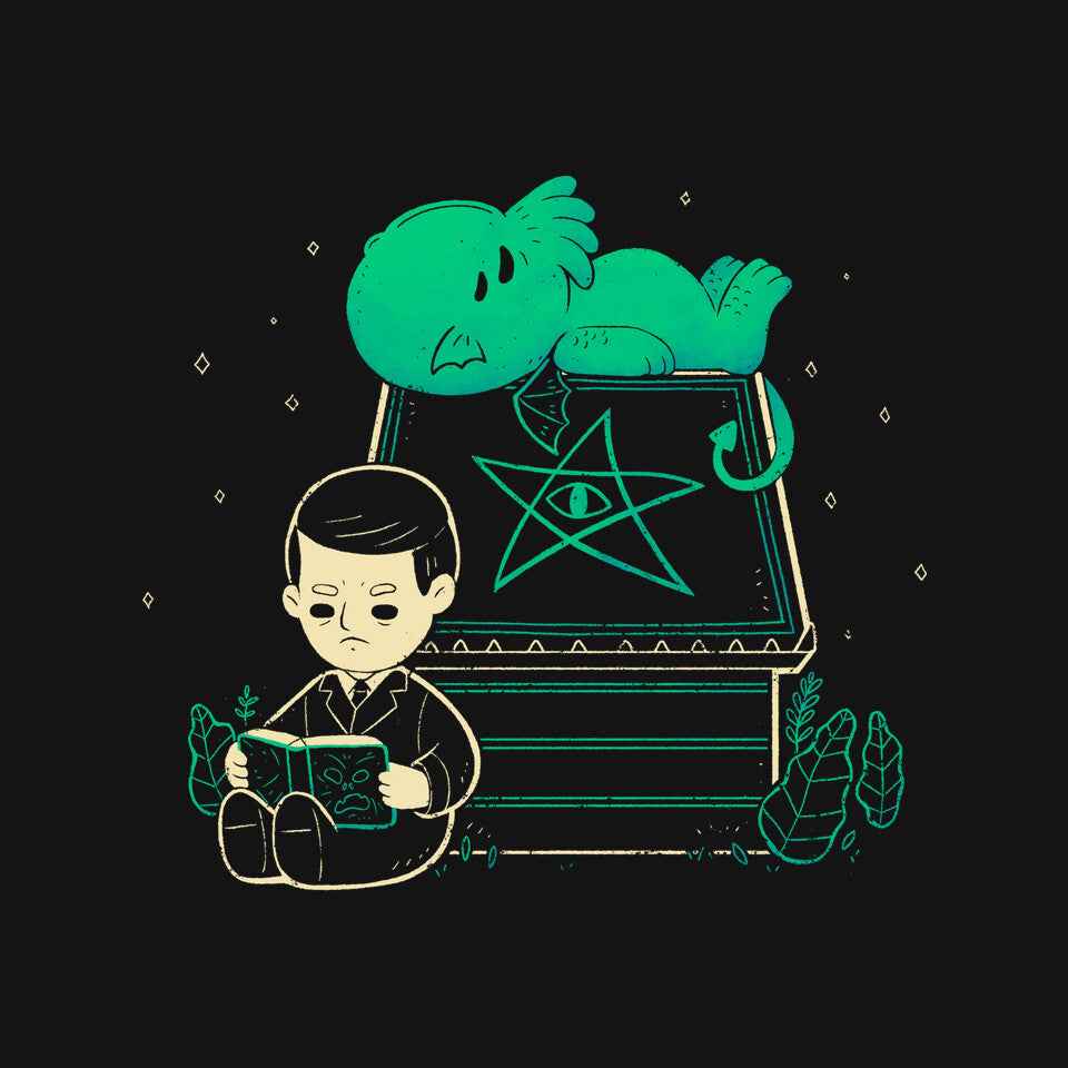 Cthulhu On Peanuts House – Horror Graphic T-Shirt