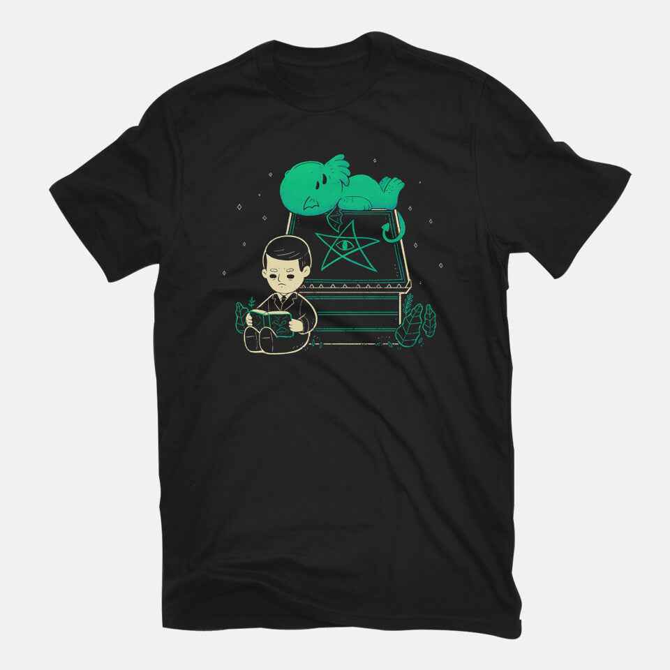 Cthulhu On Peanuts House – Horror Graphic T-Shirt
