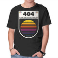 404 Decade Not Found – Funny Graphic T-Shirt in black, product display