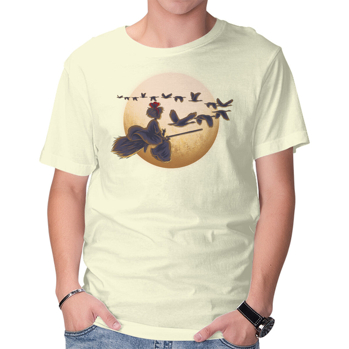 Young Witch Moon – Cat Graphic T-Shirt