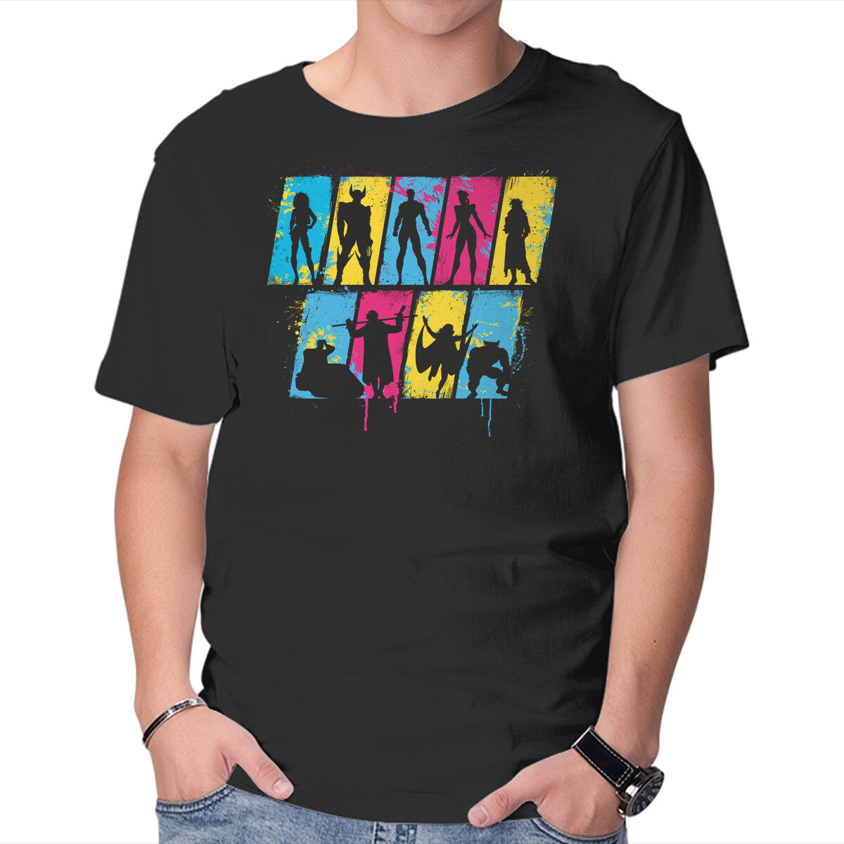 92 Mutants – Sci-Fi Graphic T-Shirt in black, product display