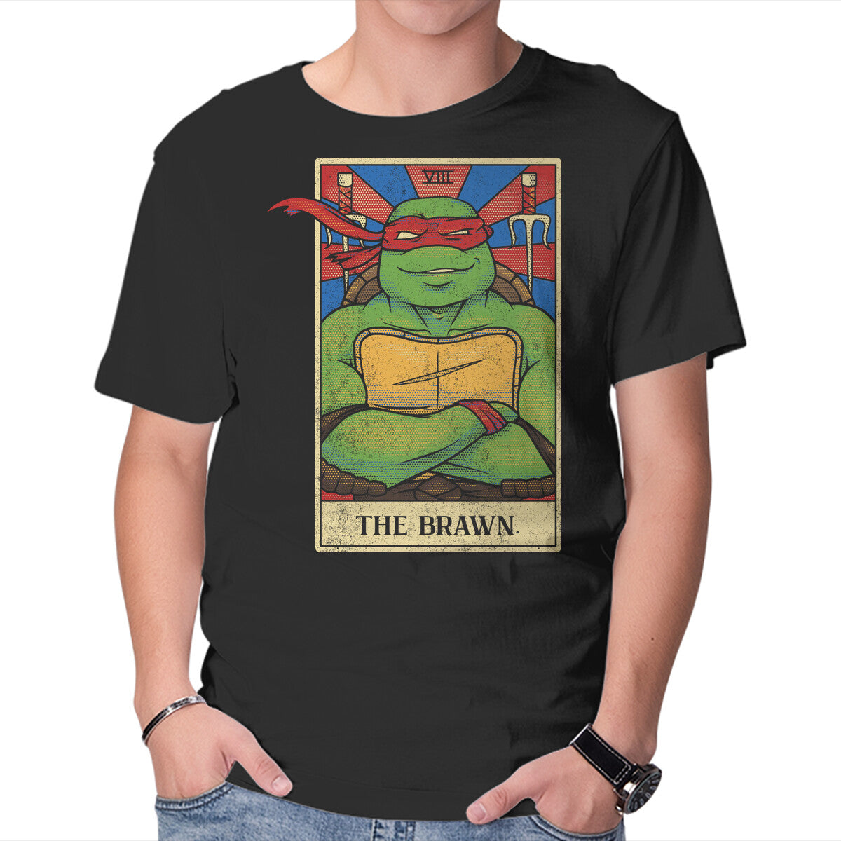 Raph Graphic T-Shirt in black, product display