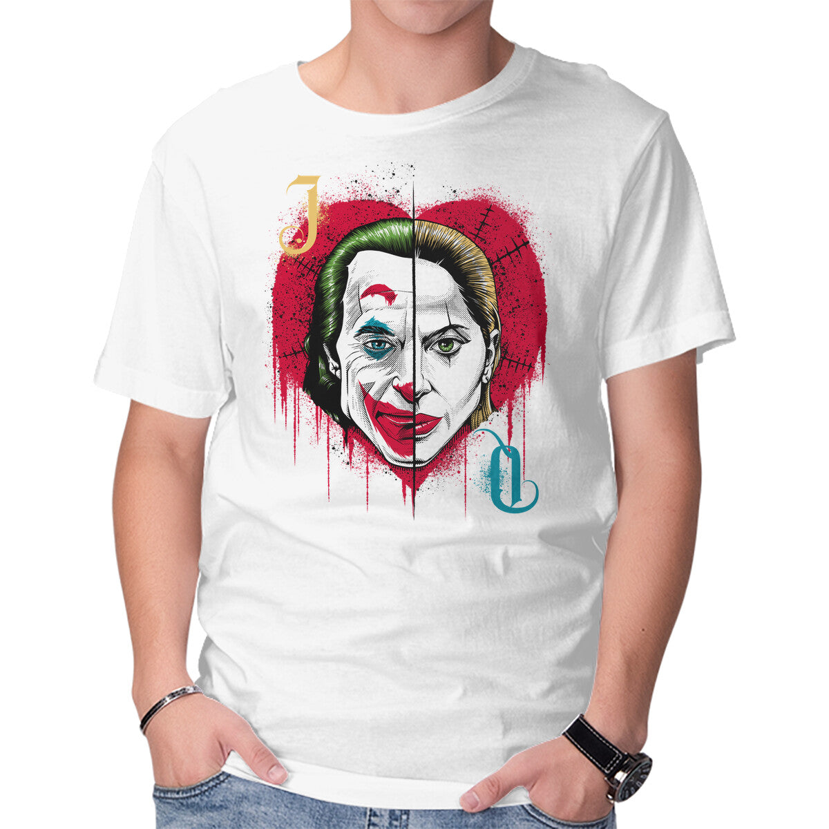 Crazy Love – Movie Graphic T-Shirt in white, product display