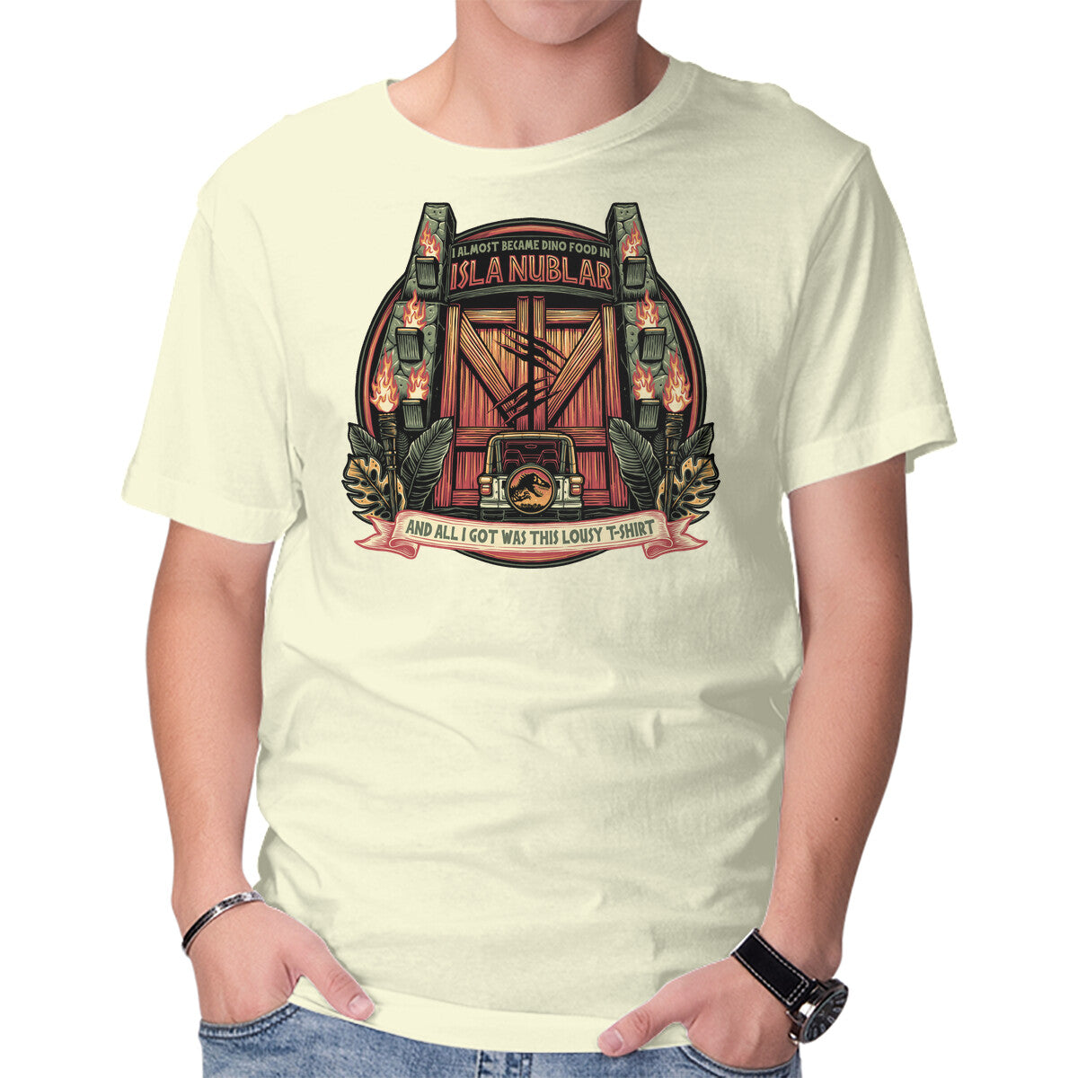 Dino Food In Isla Nublar – Movie Graphic T-Shirt