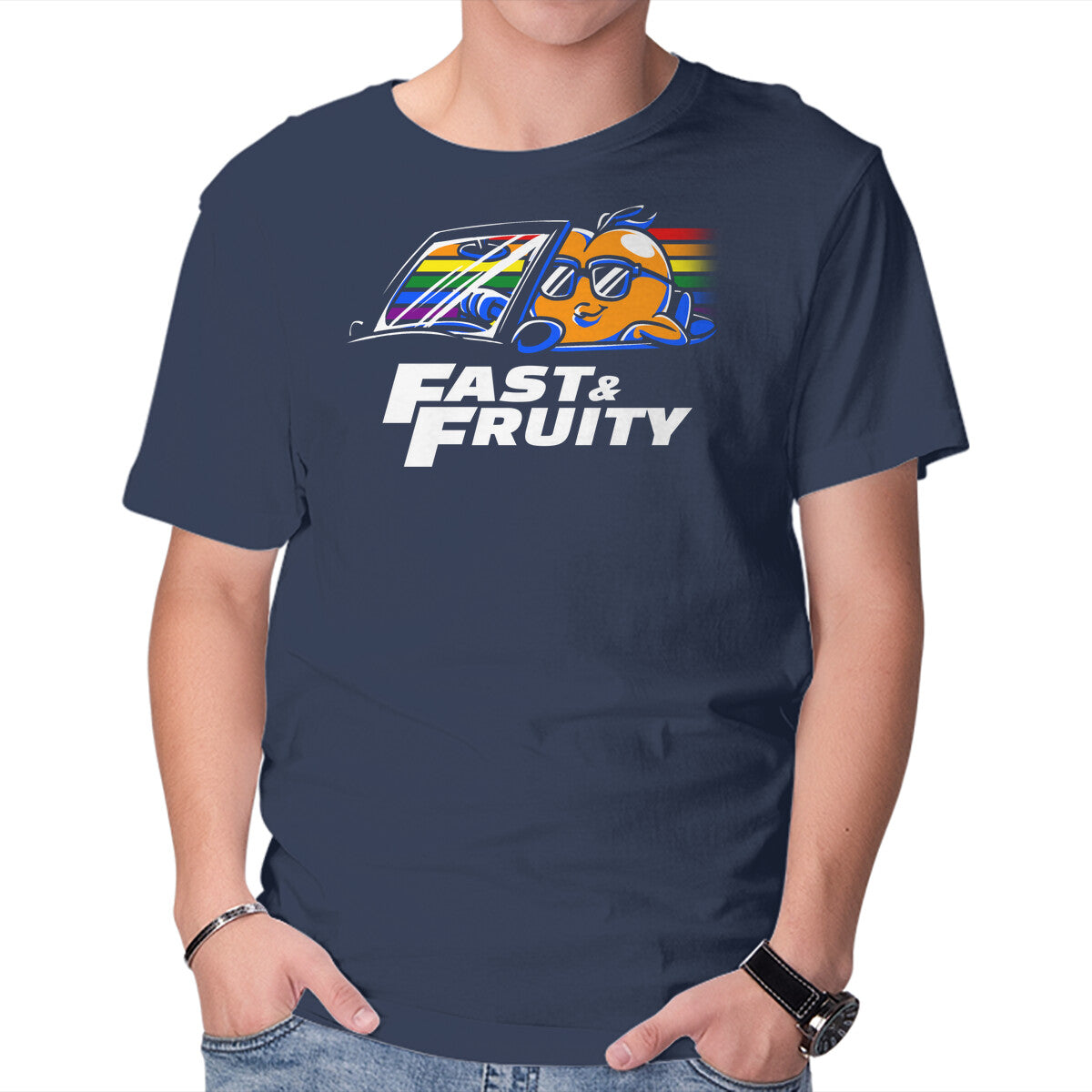 Fast And Fruity – Movie Graphic T-Shirt in navy, product display