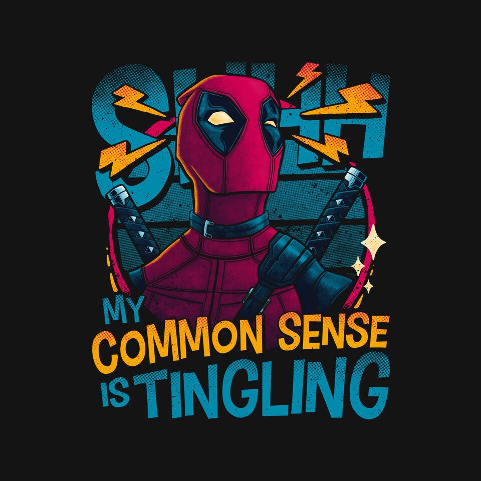 Common Sense – Movie Graphic T-Shirt design artwork for black graphic T-shirt