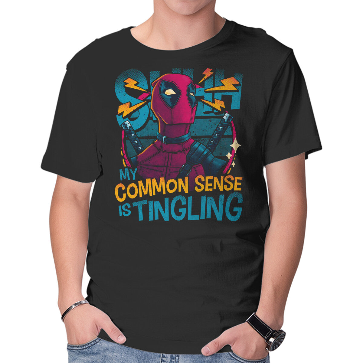 Common Sense – Movie Graphic T-Shirt in black, product display