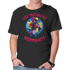 Los Mutantes Hermanos – Movie Graphic T-Shirt in black, product display