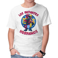 Los Mutantes Hermanos – Movie Graphic T-Shirt in white, product display