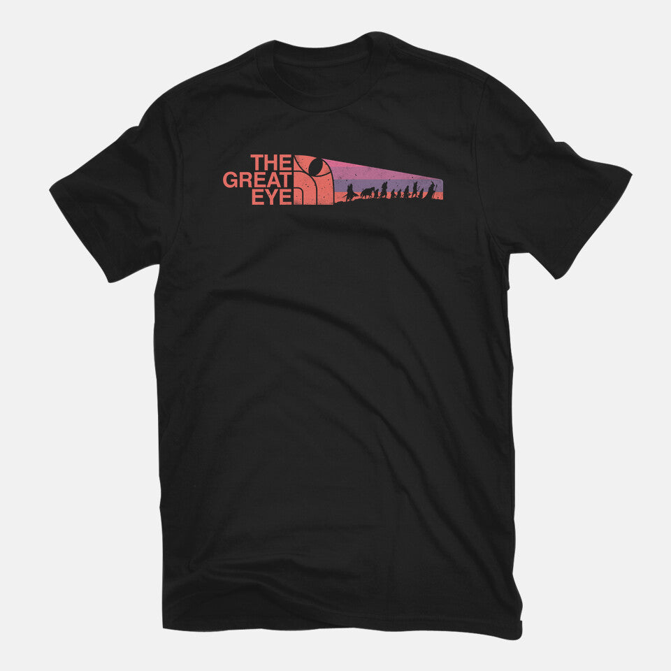 The Great Eye – Fantasy Graphic T-Shirt in black, flat-lay product view