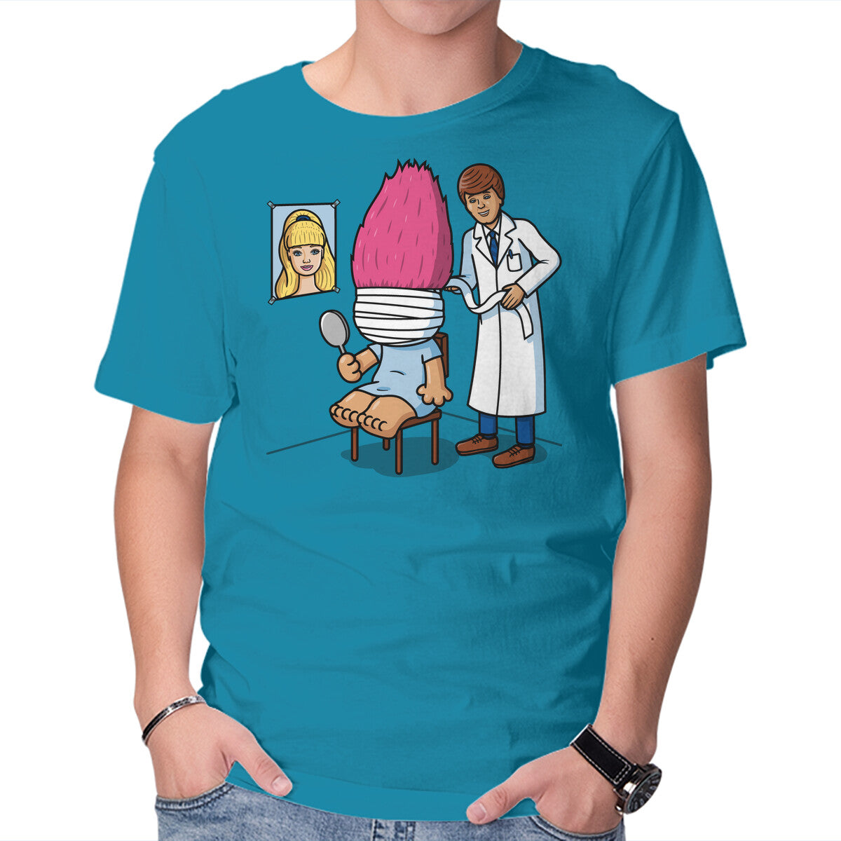 Doll Surgery – Movie Graphic T-Shirt in turquoise, product display