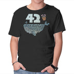 Not Again – Sci-Fi Graphic T-Shirt in black, product display
