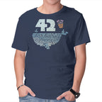 Not Again – Sci-Fi Graphic T-Shirt in navy, product display