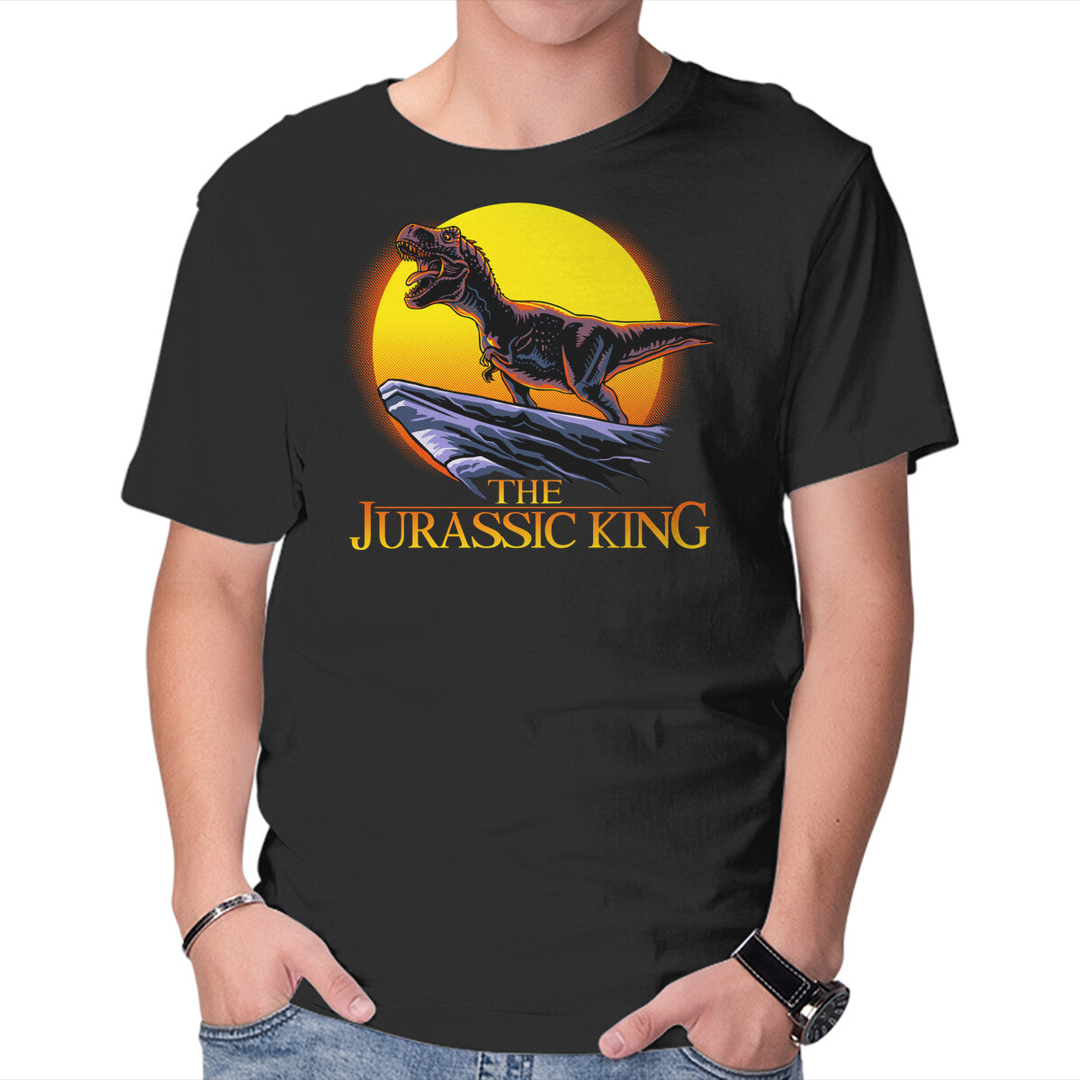 Jurassic King – Movie Graphic T-Shirt in black, product display