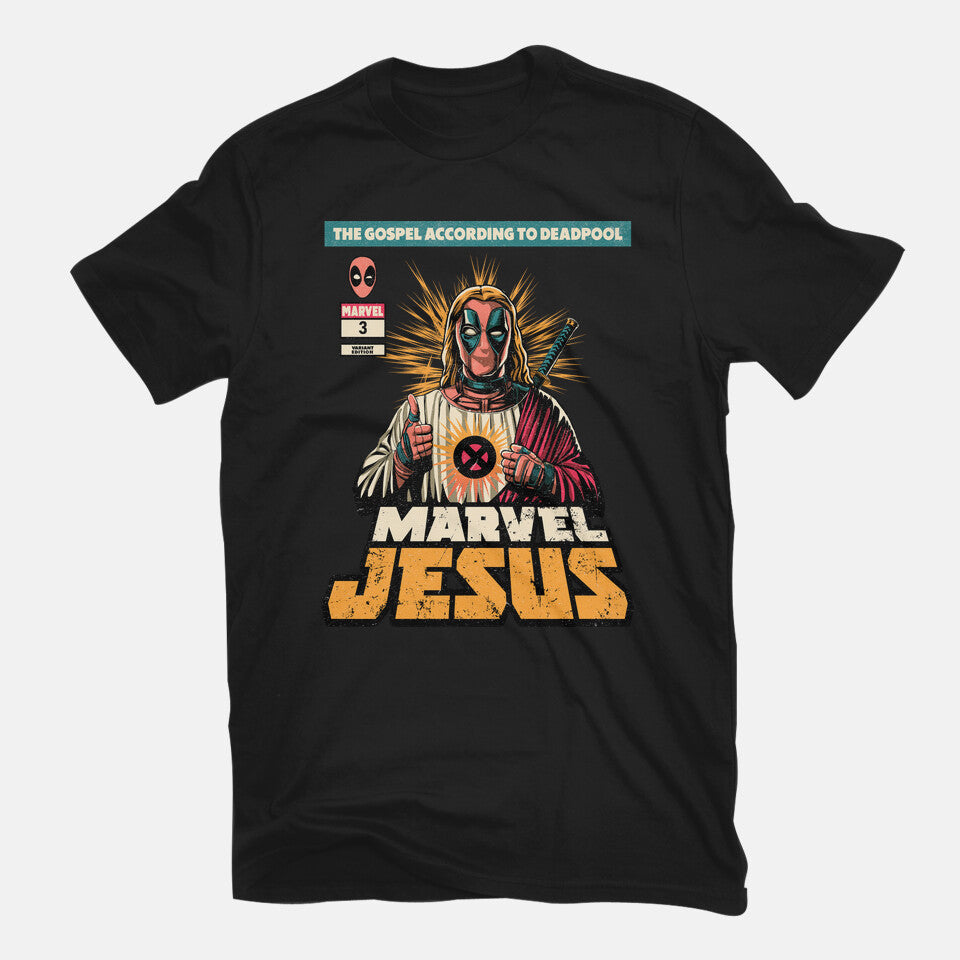 Savior – Movie Graphic T-Shirt in black, flat-lay product view
