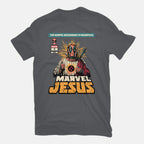 Savior – Movie Graphic T-Shirt in charcoal, flat-lay product view