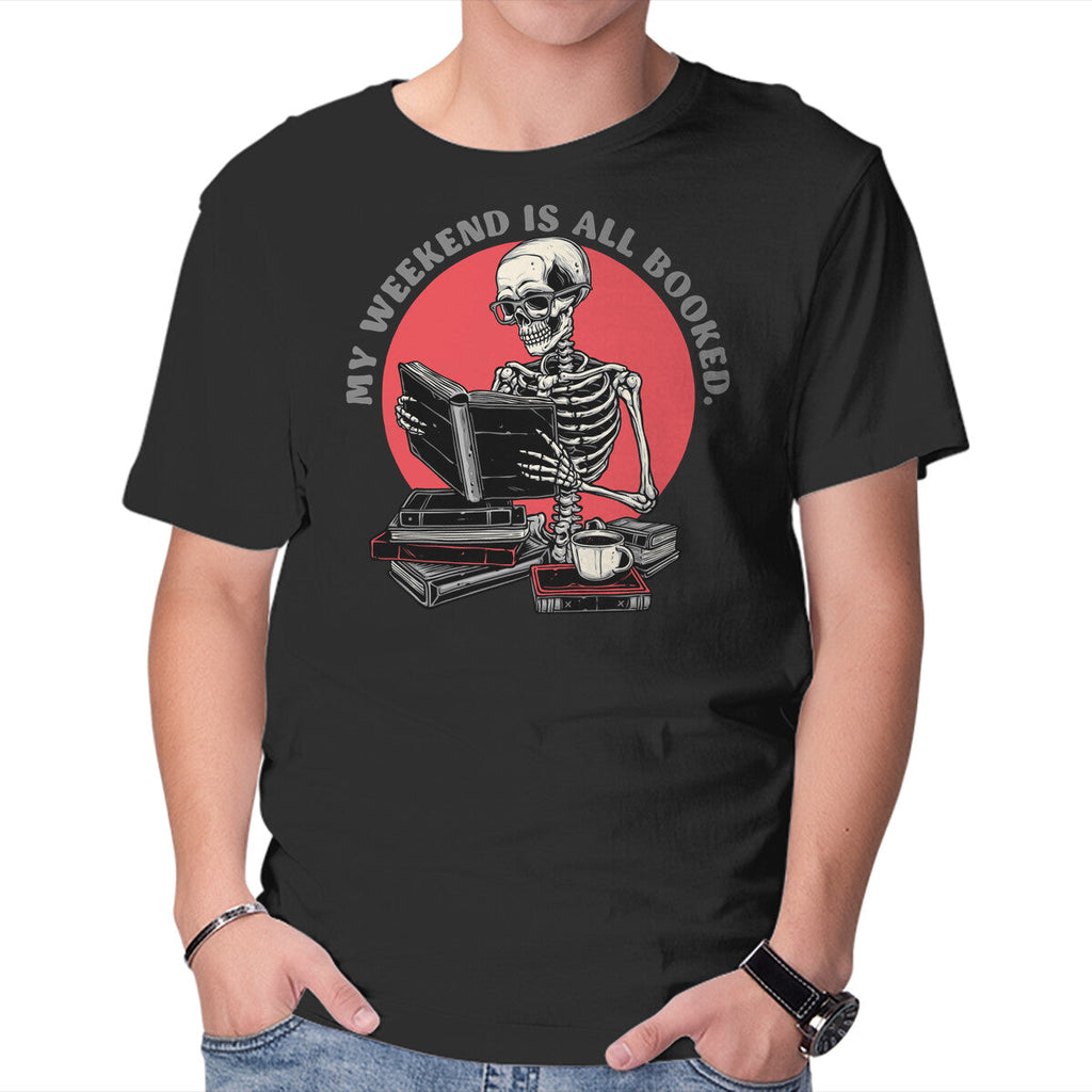 Weekend Reader – Horror Graphic T-Shirt in black, product display