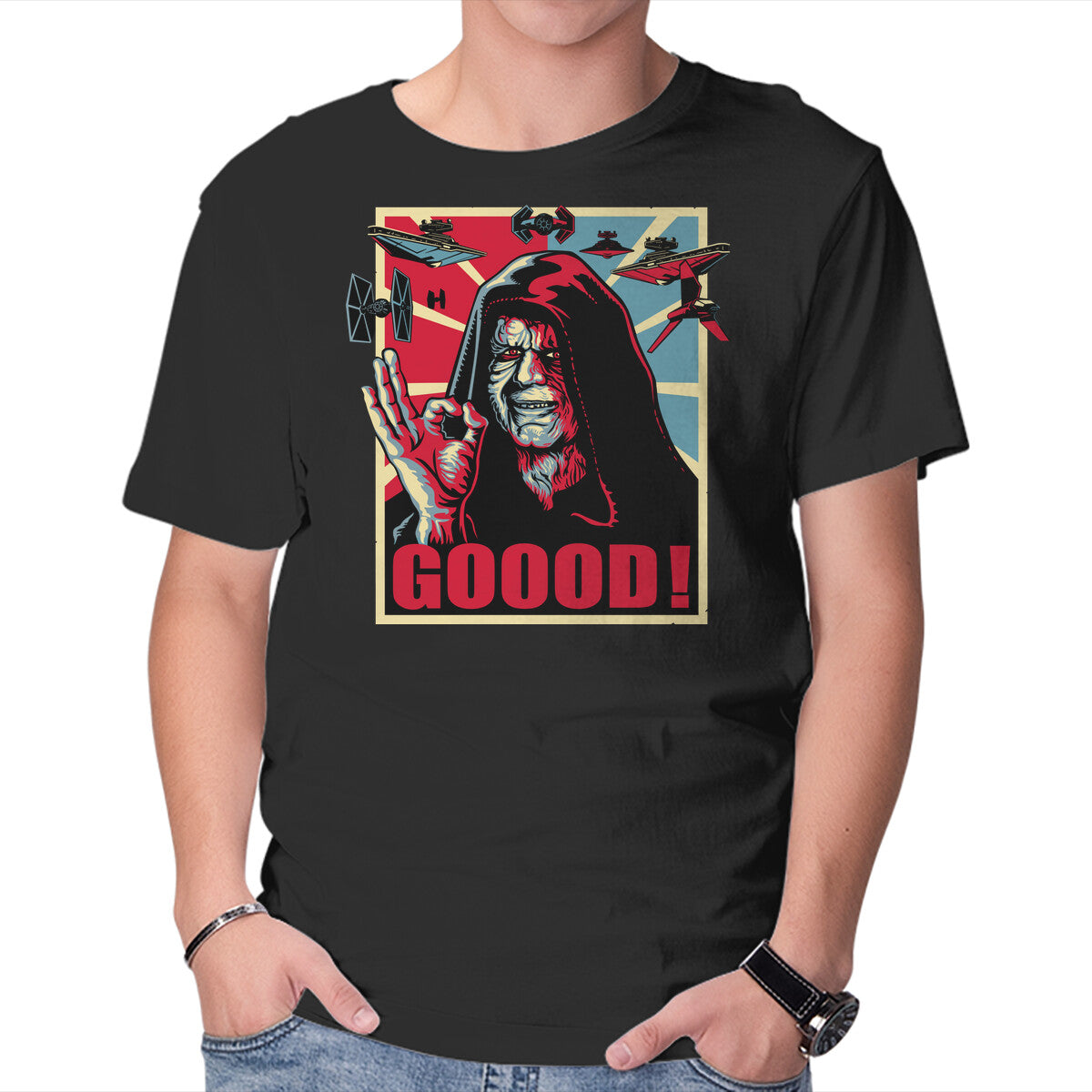 Goood – Sci-Fi Graphic T-Shirt in black, product display