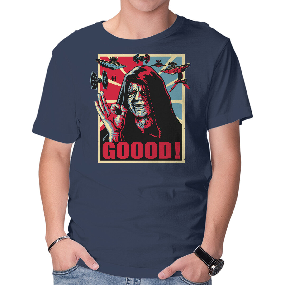 Goood – Sci-Fi Graphic T-Shirt in navy, product display