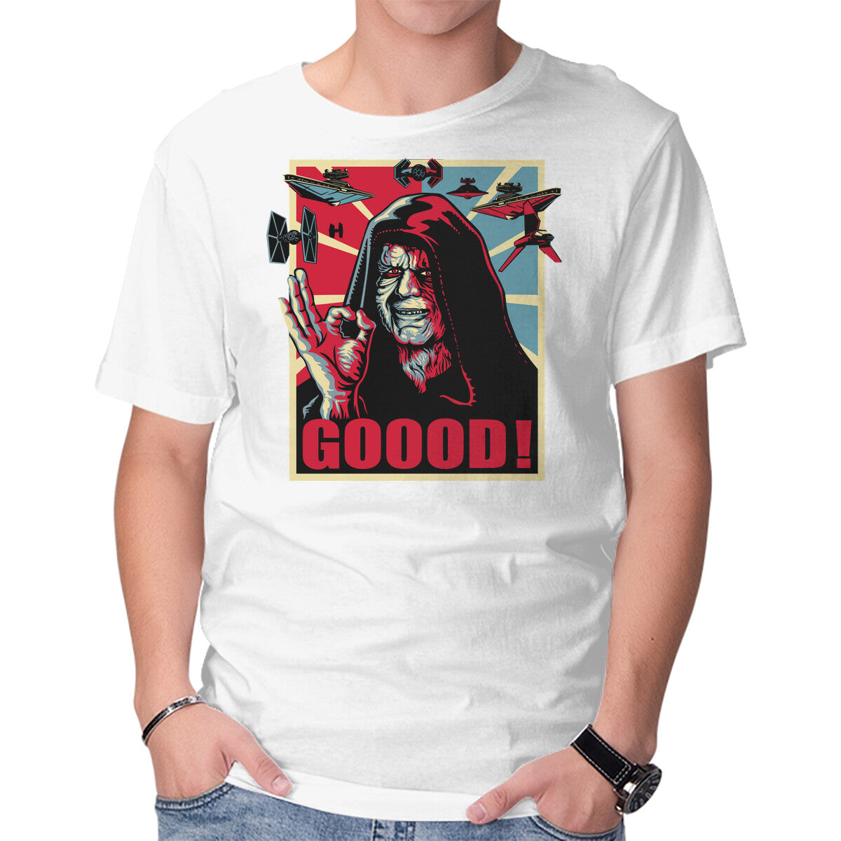 Goood – Sci-Fi Graphic T-Shirt in white, product display