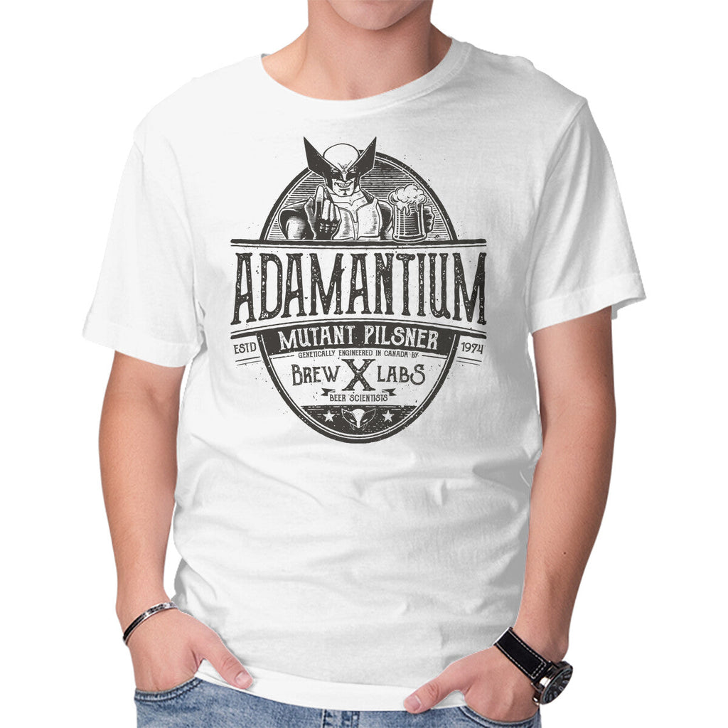 Mutant Pilsner – Sci-Fi Graphic T-Shirt in white, product display