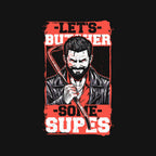 Super Heroes Hunter Graphic T-Shirt design artwork for black graphic T-shirt