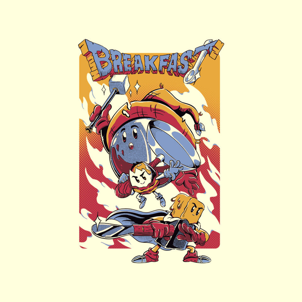 Breakfast Quest – Gaming Graphic T-Shirt