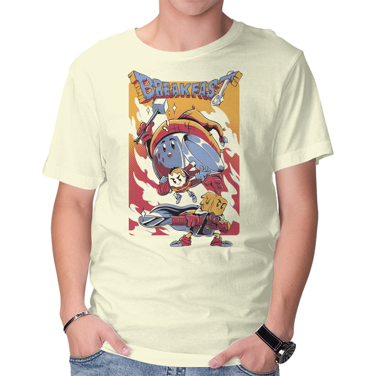 Breakfast Quest – Gaming Graphic T-Shirt