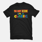 I'm A Classic – Gaming Graphic T-Shirt in black, flat-lay product view