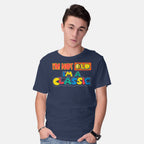 Model wearing navy I'm A Classic – Gaming Graphic T-Shirt