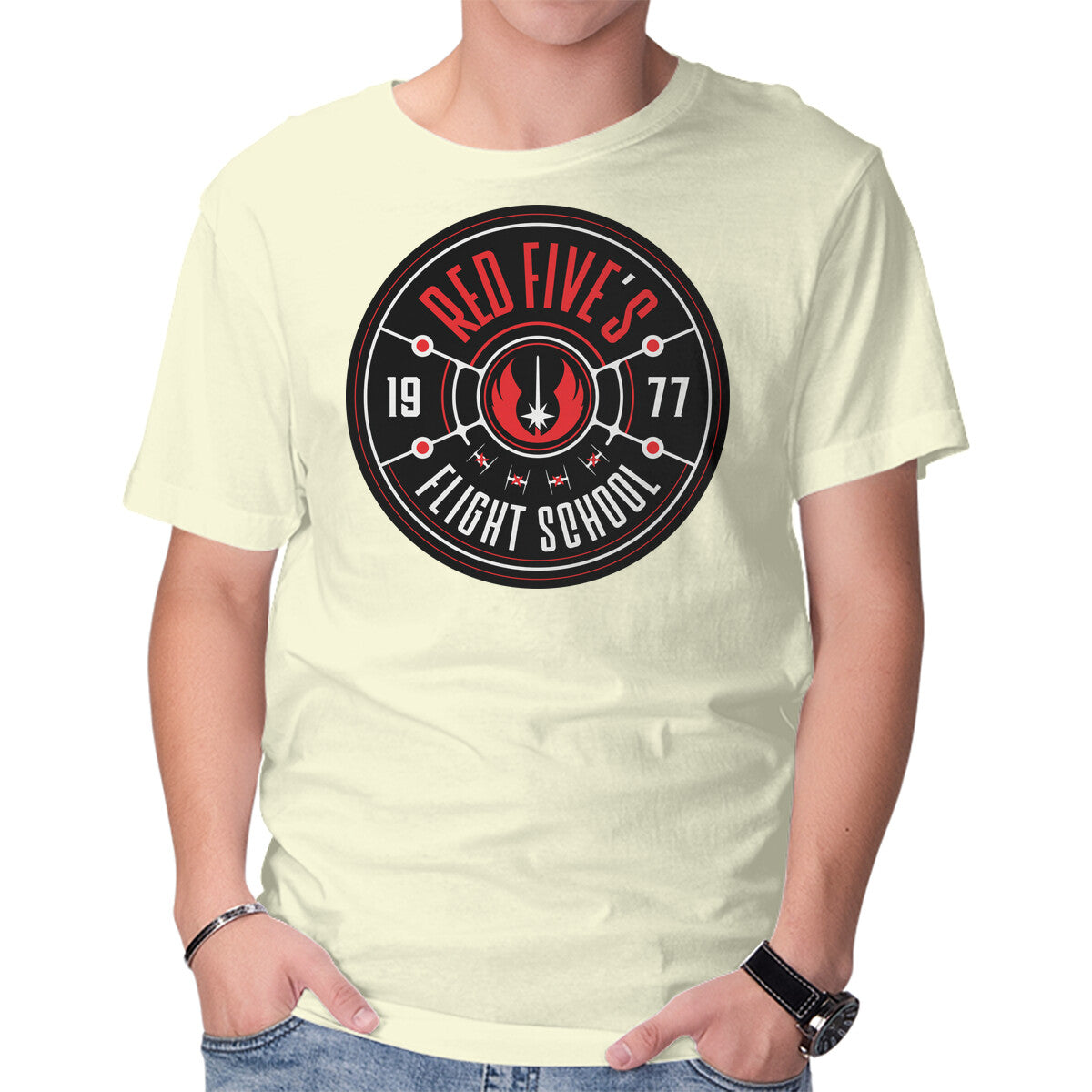 Red Five's Flight School – Sci-Fi Graphic T-Shirt