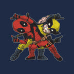 Fusion – Anime Graphic T-Shirt design artwork for navy graphic T-shirt