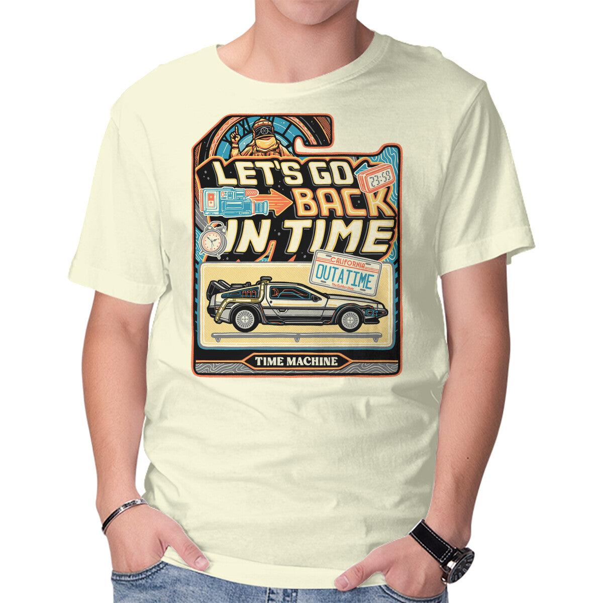 Time Machine Vehicle – Sci-Fi Graphic T-Shirt