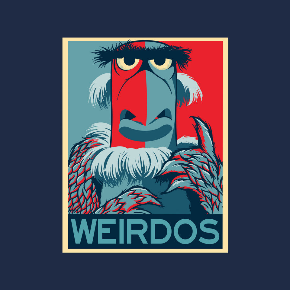 Weirdos – Movie Graphic T-Shirt design artwork for navy graphic T-shirt
