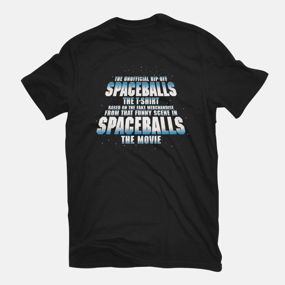 The Unofficial T-Shirt in black, flat-lay product view