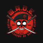 Wade Academy – Movie Graphic T-Shirt design artwork for black graphic T-shirt