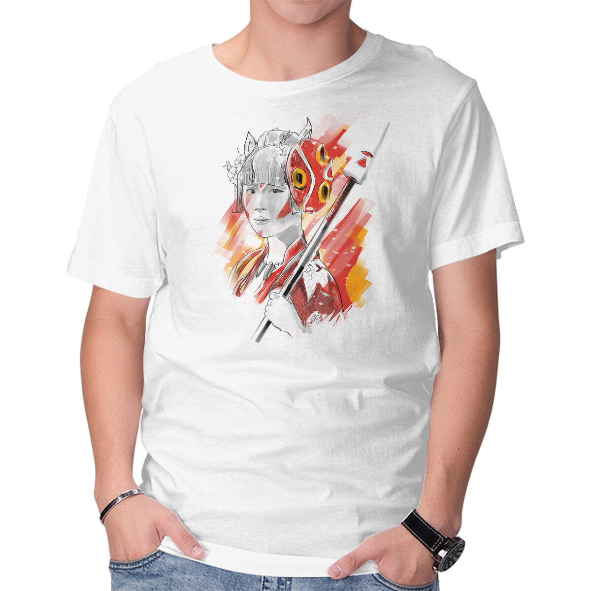 The Princess IRL – Anime Graphic T-Shirt in white, product display