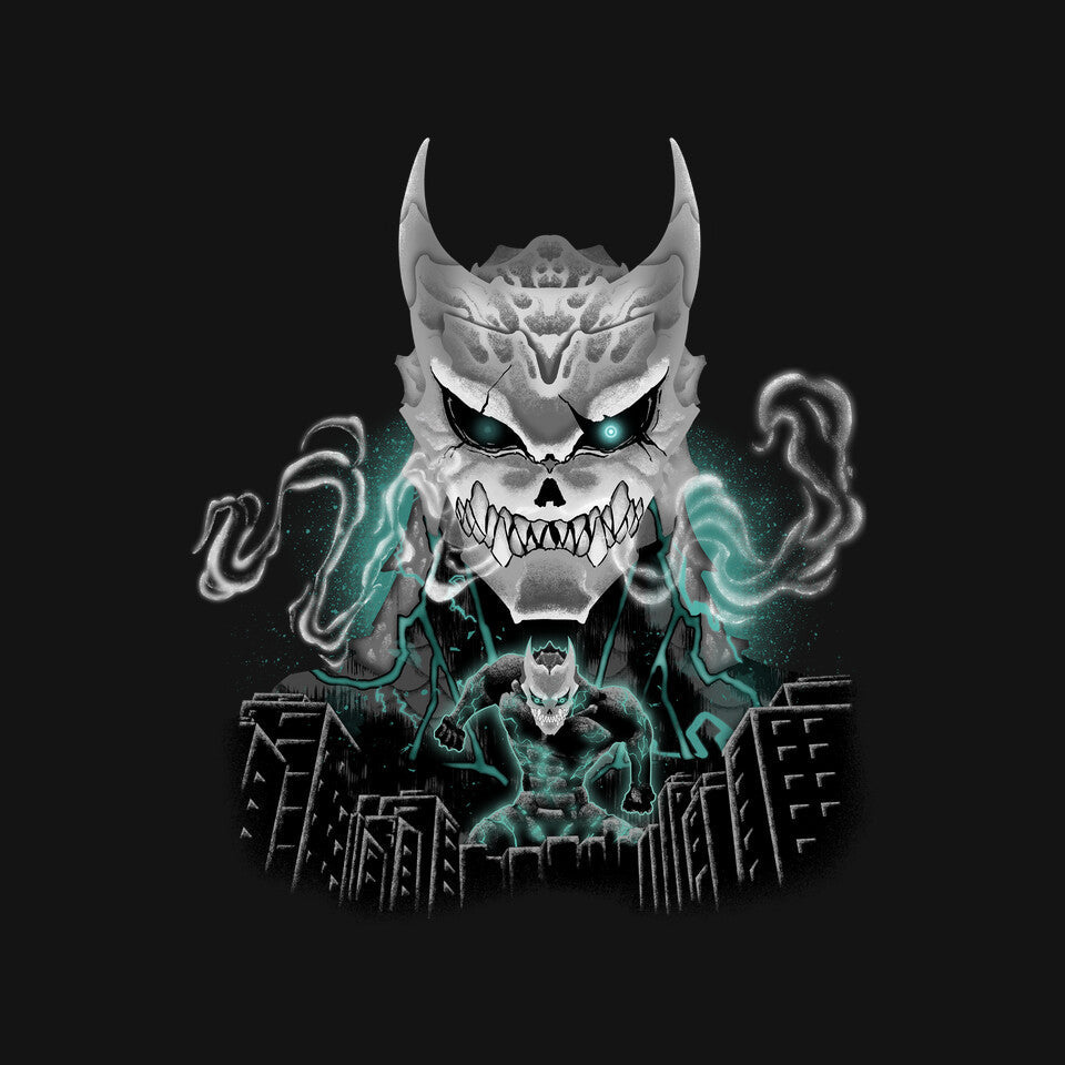 Kaiju No 8 – Anime Graphic T-Shirt design artwork for black graphic T-shirt