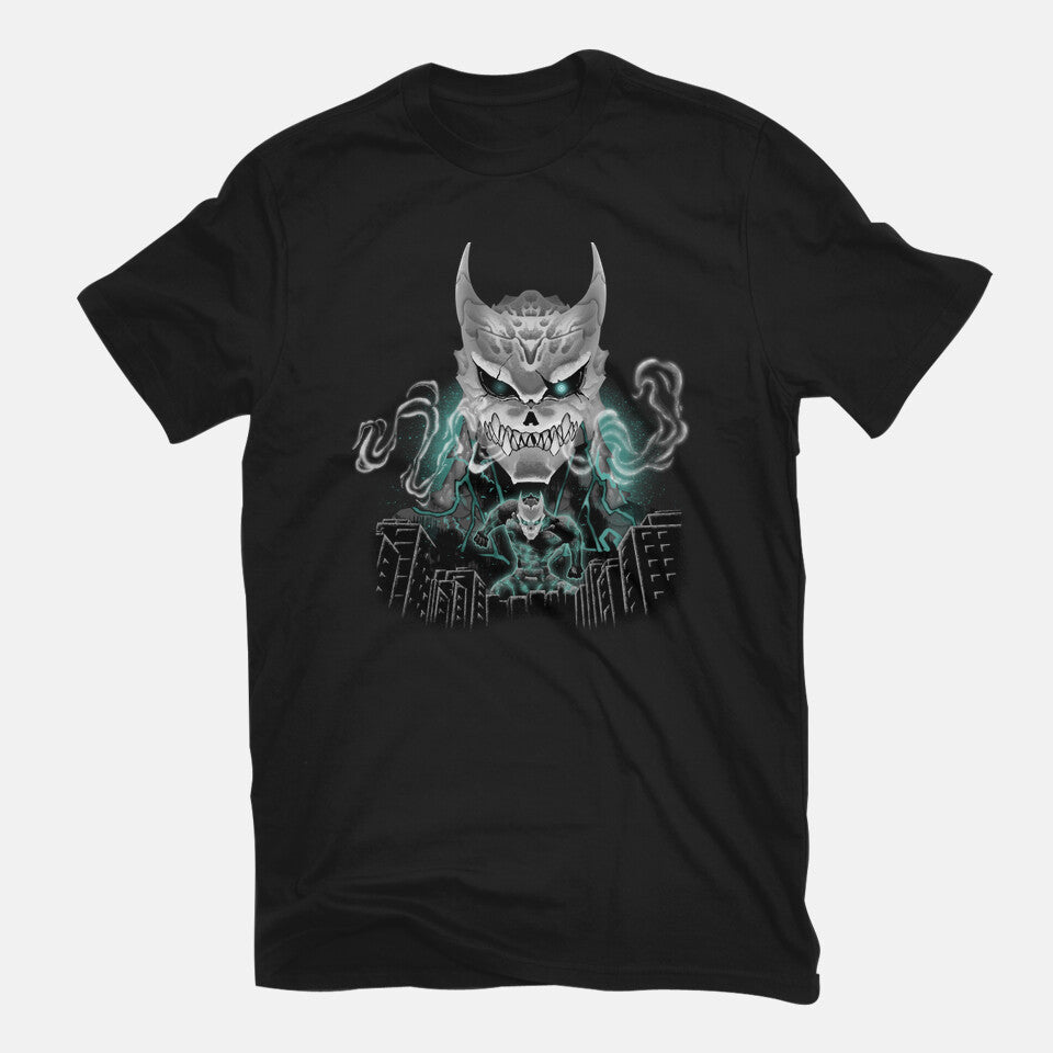 Kaiju No 8 – Anime Graphic T-Shirt in black, flat-lay product view