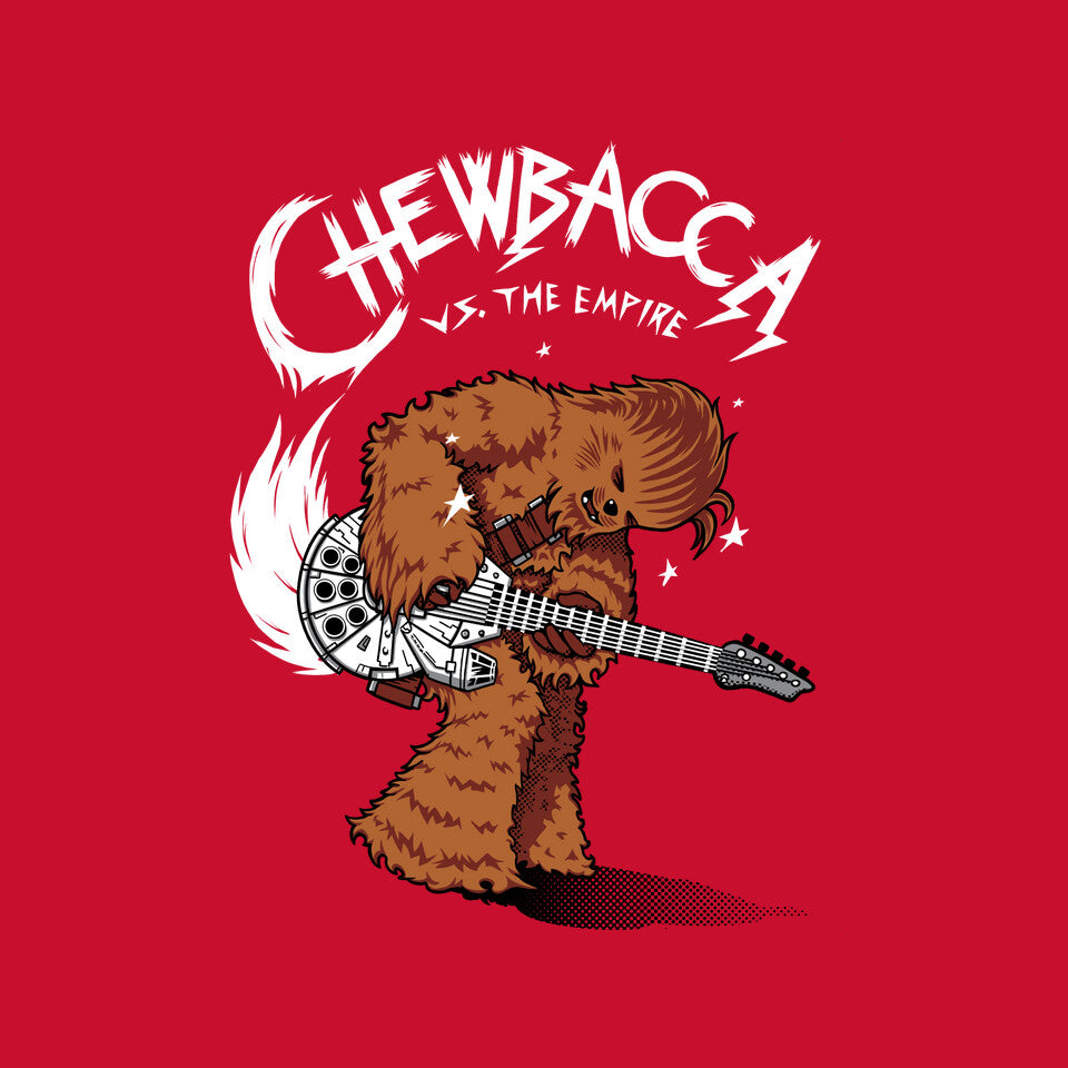 Epic Chewie – Sci-Fi Graphic T-Shirt design artwork for red graphic T-shirt
