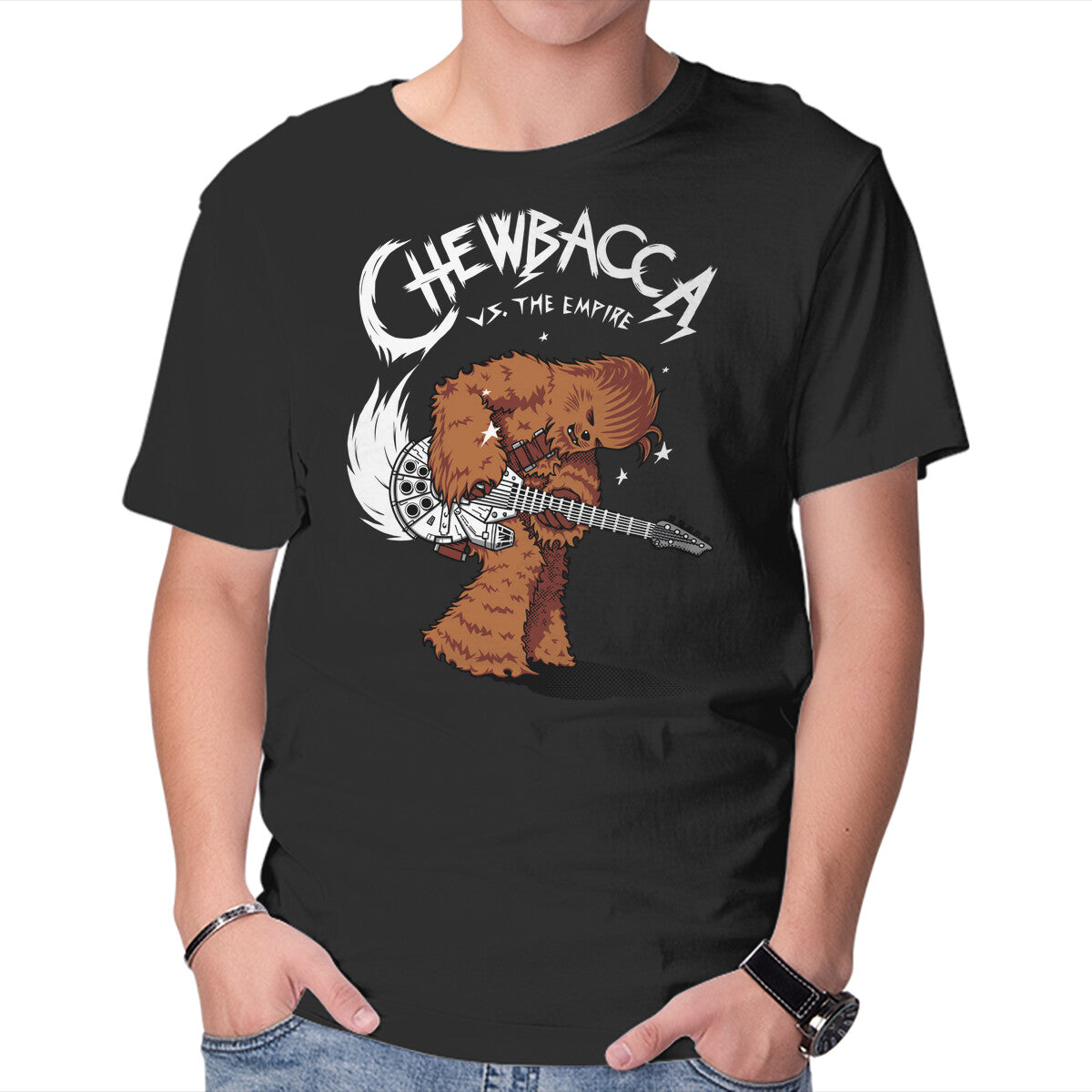 Epic Chewie – Sci-Fi Graphic T-Shirt in black, product display